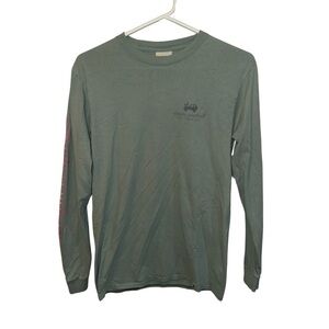 Simply Southern Green Long Sleeve Tee Casual Crew